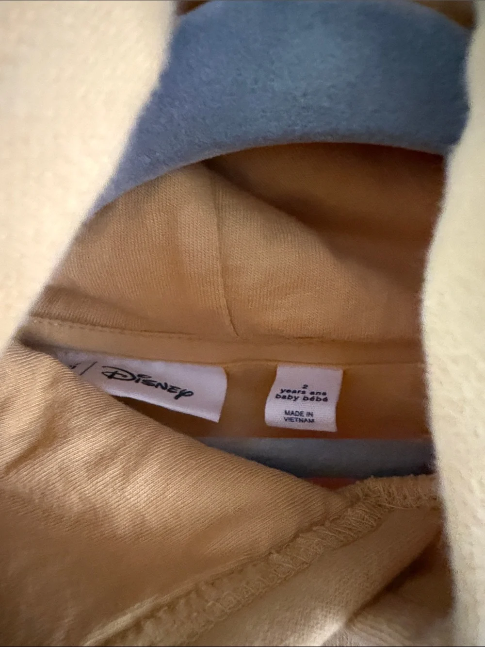 GAP Yellow Minnie Mouse Hooded Sweatshirt with Ear Details